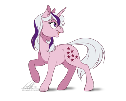 Size: 882x708 | Tagged: safe, artist:dvixie, derpibooru import, twibooru import, twilight sparkle, pony, unicorn, g1, deleted from derpibooru, female, mare, raised hoof, simple background, solo, transparent background