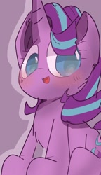 Size: 1080x1880 | Tagged: safe, artist:pnpn_721, derpibooru import, starlight glimmer, pony, unicorn, blushing, cute, solo