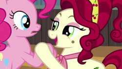 Size: 1920x1080 | Tagged: safe, derpibooru import, screencap, cherry jubilee, pinkie pie, earth pony, pony, party pooped, female, mare