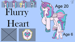 Size: 1280x720 | Tagged: safe, artist:schumette14, derpibooru import, princess flurry heart, alicorn, flurry heart's story, crystal empire, future, next generation, offspring, parent:princess cadance, parent:shining armor, parents:shiningcadance, redesign, story in the source, story included