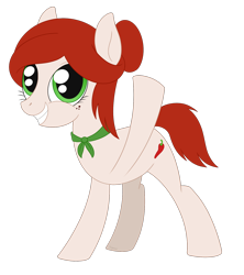 Size: 1594x1799 | Tagged: safe, artist:dyonys, derpibooru import, oc, oc:paprika, earth pony, clothes, female, freckles, mare, scarf, smiling, solo, waving