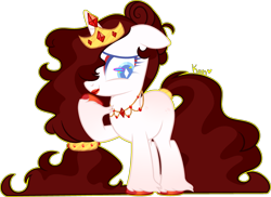 Size: 2957x2151 | Tagged: safe, artist:kurosawakuro, derpibooru import, oc, pony, unicorn, crown, female, jewelry, lipstick, mare, offspring, parent:prince blueblood, parent:rarity, parents:rariblood, regalia, simple background, solo, transparent background