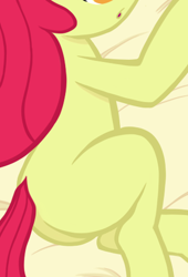 Size: 325x478 | Tagged: safe, artist:lockerobster, derpibooru import, edit, apple bloom, earth pony, pony, butt, cropped, female, pictures of butts, plot, solo