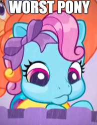 Size: 534x690 | Tagged: safe, derpibooru import, edit, edited screencap, screencap, rainbow dash, scootaloo (g3), pegasus, pony, newborn cuties, female, g3.75, mare, op is a cuck, op is trying to start shit, ugly, worst pony