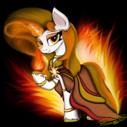 Size: 4000x4000 | Tagged: safe, artist:ser-p, derpibooru import, oc, oc:aurora shinespark, pony, unicorn, absurd resolution, cloak, clothes, female, magic, mare, solo