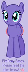 Size: 232x586 | Tagged: safe, artist:firepony-bases, derpibooru import, oc, oc only, pegasus, pony, bald, base, eyelashes, female, mare, pegasus oc, purple background, simple background, smiling, solo, wings