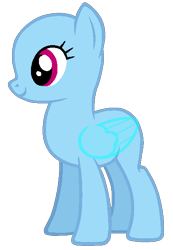 Size: 413x598 | Tagged: safe, artist:shiibases, derpibooru import, oc, oc only, pegasus, pony, bald, base, eyelashes, pegasus oc, simple background, smiling, solo, transparent background, wings