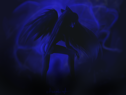 Size: 4000x3000 | Tagged: safe, artist:minelvi, derpibooru import, oc, oc only, anthro, pegasus, abstract background, female, pegasus oc, solo, wings