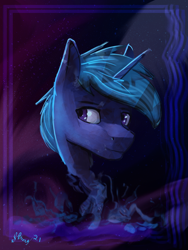 Size: 1200x1600 | Tagged: safe, artist:stray prey, derpibooru import, oc, oc:lucent, crystal pony, digital art, male, psychedelic, space