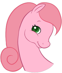 Size: 1176x1394 | Tagged: safe, artist:guruyunus17, derpibooru exclusive, derpibooru import, earth pony, pony, g2, aelita schaeffer, code lyoko, crossover, green eyes, looking at you, my little pony, pink body, pink hair, ponified, simple background, smiling, solo, transparent background