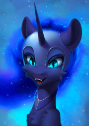 Size: 1287x1821 | Tagged: safe, artist:itssim, derpibooru import, nightmare moon, alicorn, pony, looking at you, solo