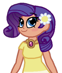 Size: 246x291 | Tagged: safe, artist:jario, derpibooru exclusive, derpibooru import, rarity, human, clothes, digital art, female, humanized, simple background, smiling, solo, transparent background