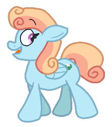Size: 348x395 | Tagged: safe, artist:jario, derpibooru exclusive, derpibooru import, oc, oc only, oc:lily pad, pegasus, pony, female, looking back, mare, simple background, solo, transparent background, walking