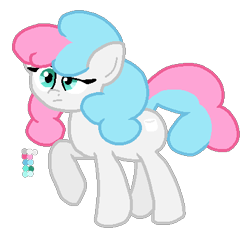 Size: 412x388 | Tagged: safe, artist:jario, derpibooru exclusive, derpibooru import, earth pony, pony, digital art, female, food, inanimate insanity, mare, marshmallow, ponified, simple background, solo, transparent background