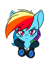 Size: 1536x2048 | Tagged: safe, artist:larrykitty, derpibooru import, rainbow dash, pegasus, pony, clothes, crossover, fanfic art, goggles, kingdom hearts, kingdom hearts of harmony, simple background, vector, video game