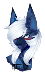 Size: 1023x1728 | Tagged: safe, artist:minelvi, derpibooru import, oc, oc only, earth pony, pony, blushing, bust, ear fluff, ears, earth pony oc, eyebrows visible through hair, signature, simple background, solo, transparent background