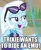 Size: 550x677 | Tagged: safe, derpibooru import, trixie, better together, equestria girls, forgotten friendship, female, forced meme, glasses, impact font, meme, open mouth, shitposting, solo, text, two toned hair, wat