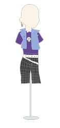 Size: 1438x3072 | Tagged: safe, artist:smbros, derpibooru import, equestria girls, clothes, luke loud, luna loud, mannequin, outfit, paperclip, rule 63, the loud house