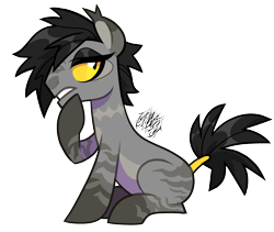 Size: 3000x2537 | Tagged: safe, artist:renhorse, derpibooru import, oc, oc:doomsparkle, earth pony, pony, male, simple background, solo, stallion, transparent background