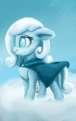 Size: 1600x2560 | Tagged: safe, artist:raphaeldavid, derpibooru import, oc, oc:snowdrop, pony, cloud, solo