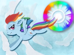 Size: 2048x1536 | Tagged: safe, artist:catscratchpaper, derpibooru import, rainbow dash, pegasus, pony, cutout, flying, solo, sonic rainboom