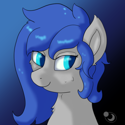 Size: 800x800 | Tagged: safe, artist:cyanmoonlightart, derpibooru import, oc, oc:cyan moonlight, pegasus, bust, portrait