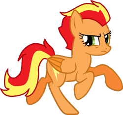 Size: 654x613 | Tagged: safe, artist:pegasski, derpibooru import, oc, oc only, oc:firefoot, pegasus, pony, base used, eyelashes, eyes closed, female, frown, mare, pegasus oc, rearing, simple background, solo, transparent background, wings