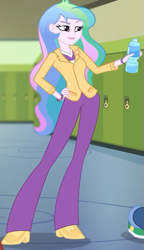 Size: 377x653 | Tagged: safe, derpibooru import, screencap, princess celestia, principal celestia, better together, do it for the ponygram!, equestria girls, cropped