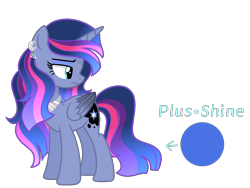 Size: 1600x1204 | Tagged: safe, artist:stellamoonshineyt, derpibooru import, oc, oc:stella moon, alicorn, pony, female, magical lesbian spawn, mare, offspring, parent:princess luna, parent:twilight sparkle, parents:twiluna, simple background, solo, transparent background