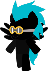 Size: 1716x2539 | Tagged: safe, artist:isaac_pony, derpibooru import, oc, oc:thundercloud, pegasus, cyan mane, glasses, kibiy pony, male, simple background, smiling, solo, spread wings, standing, tail, transparent background, vector, wings