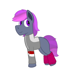 Size: 1000x1000 | Tagged: safe, artist:derpy_the_duck, derpibooru import, oc, oc:marty, earth pony, 80s, clothes, leg warmers, looking back, solo