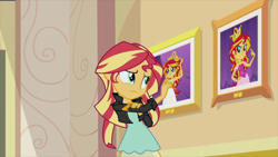 Size: 1920x1080 | Tagged: safe, derpibooru import, screencap, sunset shimmer, equestria girls, my past is not today, solo