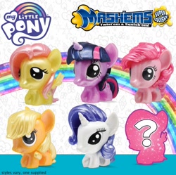 Size: 562x560 | Tagged: safe, derpibooru import, applejack, fluttershy, pinkie pie, rainbow dash, rarity, twilight sparkle, earth pony, pegasus, pony, unicorn, fashems, mashems, toy