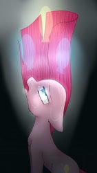 Size: 1080x1920 | Tagged: safe, artist:emalajiss36, derpibooru import, pinkie pie, earth pony, pony, female, looking up, mare, open mouth, pinkamena diane pie, solo