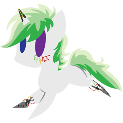 Size: 1280x1281 | Tagged: safe, artist:captshowtime, derpibooru import, part of a set, oc, oc only, oc:techno muse, cyborg, pony, unicorn, broken horn, chibi, commission, cute, horn, icon, robotic, simple background, solo, transparent background, ych result, your character here