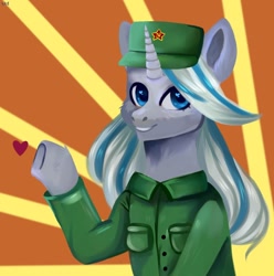 Size: 1000x1010 | Tagged: safe, artist:ske, derpibooru import, oc, oc:moon shadow, pony, unicorn, clothes, military uniform, solo, uniform