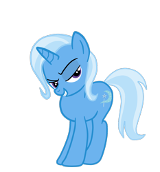 Size: 1154x1239 | Tagged: safe, artist:gmaplay, derpibooru import, trixie, pony, unicorn, butt, butt bump, simple background, solo, transparent background