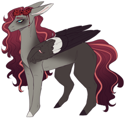 Size: 1780x1677 | Tagged: safe, artist:sleepy-nova, derpibooru import, oc, oc only, pegasus, pony, colored wings, female, mare, multicolored wings, offspring, parent:fluttershy, parent:king sombra, parents:sombrashy, simple background, solo, transparent background, wings