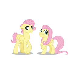 Size: 1316x1053 | Tagged: safe, artist:orin331, derpibooru import, edit, butterscotch, fluttershy, pegasus, pony, equestria girls, equestria guys, female, femboy, male, mare, r63 paradox, rule 63, self paradox, simple background, stallion, transparent background, vector, vector edit