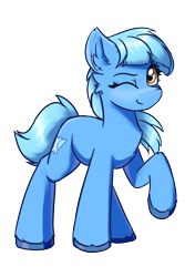 Size: 1200x1800 | Tagged: safe, artist:ravistdash, derpibooru exclusive, derpibooru import, oc, oc only, oc:bleu cheese, earth pony, pony, 2021 community collab, derpibooru community collaboration, looking at you, simple background, smiling, solo, transparent background