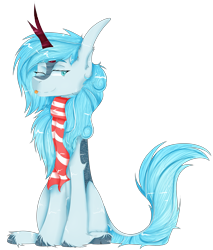 Size: 4057x4761 | Tagged: safe, derpibooru import, oc, oc:frost flare, kirin, 2021 community collab, :p, clothes, derpibooru community collaboration, kirin oc, scarf, simple background, tongue out, transparent background