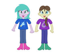 Size: 1280x960 | Tagged: safe, artist:lunartoons, derpibooru import, aura (character), heidi hay, equestria girls, .ai available, .svg available, boots, braid, clothes, cutie mark, cutie mark on clothes, equestria girls-ified, female, horseshoes, leggings, shirt, shoes, shooting star, svg, symbol, t-shirt, vector