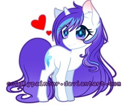 Size: 2640x2271 | Tagged: safe, artist:riariirii2, derpibooru import, oc, oc only, pony, unicorn, 2017, base used, ear fluff, ears, eyelashes, heart, heart eyes, horn, looking back, simple background, smiling, solo, transparent background, unicorn oc, watermark, wingding eyes