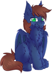Size: 1323x1872 | Tagged: safe, alternate version, artist:vert_glamis, derpibooru import, oc, oc only, oc:warly, bat pony, pony, 2021 community collab, bat pony oc, bat wings, chest fluff, derpibooru community collaboration, ear fluff, ears, fluffy, looking at you, male, simple background, solo, transparent background, wings