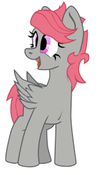 Size: 1128x1952 | Tagged: safe, artist:aaronmk, derpibooru import, oc, oc:featherlight, pegasus, 2021 community collab, derpibooru community collaboration, pegasus oc, simple background, smiling, transparent background, vector, wings