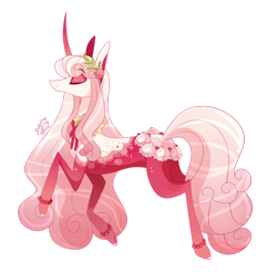 Size: 1280x1261 | Tagged: safe, artist:sugaryicecreammlp, derpibooru import, oc, oc:christine, original species, pony, unicorn, female, mare, simple background, solo, sweetart, transparent background