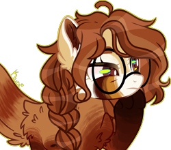 Size: 2073x1825 | Tagged: safe, artist:kurosawakuro, derpibooru import, oc, earth pony, pony, female, glasses, mare, simple background, solo, transparent background