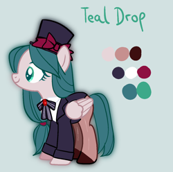 Size: 1116x1109 | Tagged: safe, artist:yamikonek0, derpibooru import, oc, oc:teal drop, pony, base used, solo