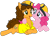 Size: 1024x752 | Tagged: safe, artist:emeraldblast63, derpibooru import, idw, cheese sandwich, pinkie pie, earth pony, pony, spoiler:comic94, cheesepie, female, lying down, male, prone, ship, shipping, straight