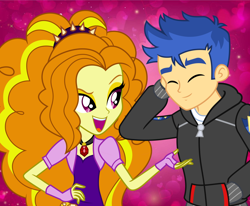 Size: 1136x936 | Tagged: safe, artist:themexicanpunisher, derpibooru import, adagio dazzle, flash sentry, female, flashagio, male, shipping, straight